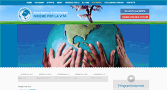 Desktop Screenshot of insiemeperlavita.org