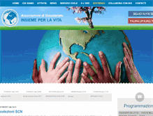 Tablet Screenshot of insiemeperlavita.org